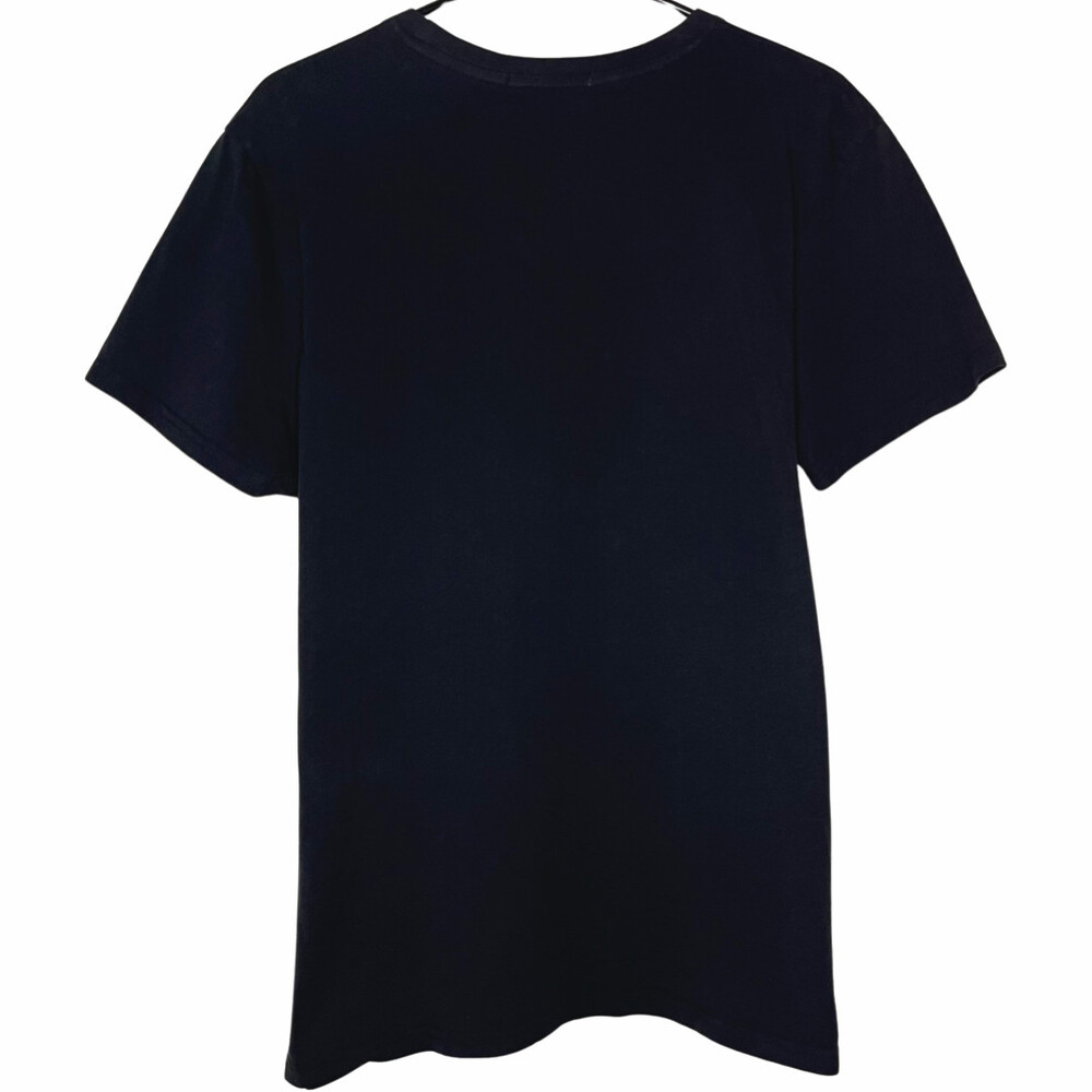 Roberto Cavalli Mens Shirt XL Black Cotton Crew Short Sleeve Snake Graphic Print - Picture 2 of 16